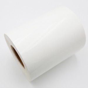 Papel sintético en blanco Jumbo Roll Sticker para impresora de inyección de tinta