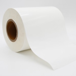 Papel sintético en blanco Jumbo Roll Sticker para impresora de inyección de tinta