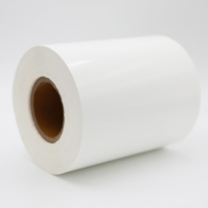 Papel sintético en blanco Jumbo Roll Sticker para impresora de inyección de tinta