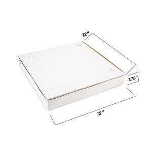 Custom White Paperboard Pizza Packing Box