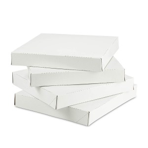 Custom White Paperboard Pizza Packing Box