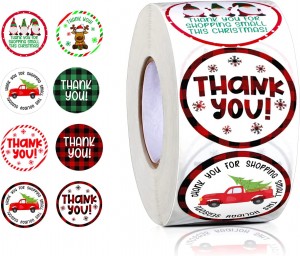 Thank You Stickers Customized Printed Adhesive ...